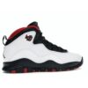 Air Jordan 10 Retro Double Nickel Blanco/Negro-Rojo Verdadero 310805-102