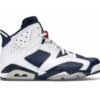 Air Jordan 6 Retro Olympic London 2012 Blanco Azul Marino Medianoche Rojo Universitario