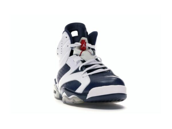 Air Jordan 6 Retro Olympic London 2012 Blanco Azul Marino Medianoche Rojo Universitario