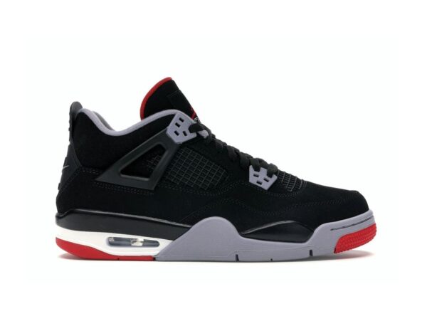 Jordan 4 Retro Bred (2019) GS – Negro/Rojo Fuego-Gris Cemento-Blanco Cumbre
