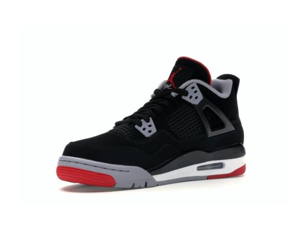 Jordan 4 Retro Bred (2019) GS – Negro/Rojo Fuego-Gris Cemento-Blanco Cumbre