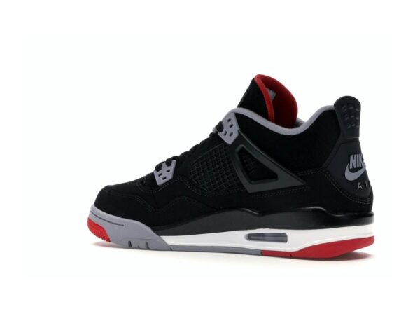 Jordan 4 Retro Bred (2019) GS – Negro/Rojo Fuego-Gris Cemento-Blanco Cumbre
