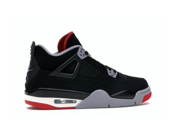 Jordan 4 Retro Bred (2019) GS – Negro/Rojo Fuego-Gris Cemento-Blanco Cumbre