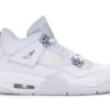 Air Jordan 4 Retro Pure Money (2017) GS Zapatillas de piel blancas – 408452-100