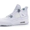 Air Jordan 4 Retro Pure Money (2017) GS Zapatillas de piel blancas – 408452-100