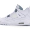 Air Jordan 4 Retro Pure Money (2017) GS Zapatillas de piel blancas – 408452-100