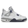Air Jordan 4 Retro Midnight Navy GS (408452-140) Blanco/Azul marino medianoche