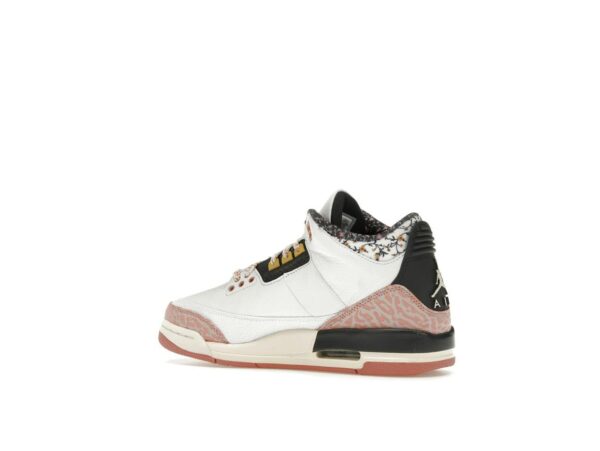 Jordan 3 Retro Vintage Floral (GS) Blanco Antracita Rojo Stardust Vela Saturno Oro 441140-100