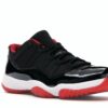 Air Jordan 11 Retro Low Bred (528895-012) – Zapatillas de cuero rojo/blanco