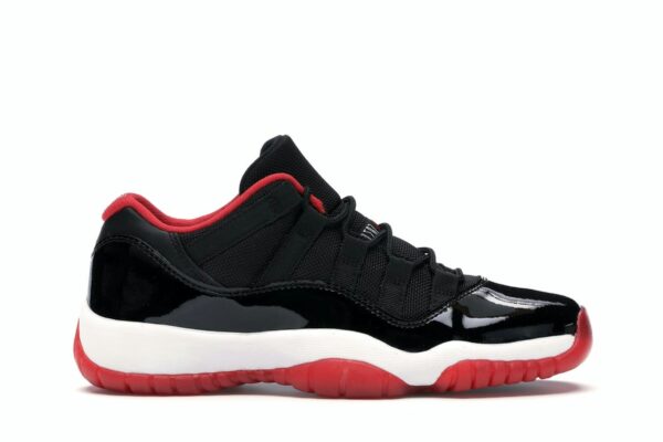 Air Jordan 11 Retro Low Bred (GS) – 528896-012 – Zapatillas de primaria negras/rojas