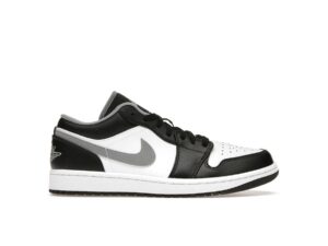 Jordan 1 Low, zapatillas negras, blancas y grises (553558-040)