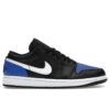 Jordan 1 Low Black Royal Toe Sneakers – 553558-042