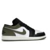 Jordan 1 Low Black Toe Medium Olive (553558-092)