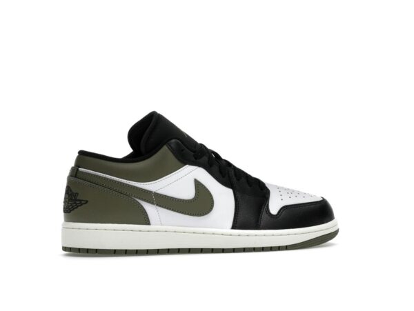 Jordan 1 Low Black Toe Medium Olive (553558-092)