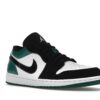 Air Jordan 1 Low Blanco Negro Verde Místico (553558-113)