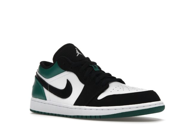 Air Jordan 1 Low Blanco Negro Verde Místico (553558-113)