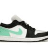 Zapatillas Air Jordan 1 Low de cuero con brillo verde – 553558-131