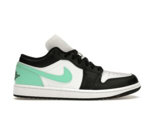 Zapatillas Air Jordan 1 Low de cuero con brillo verde – 553558-131