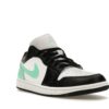 Zapatillas Air Jordan 1 Low de cuero con brillo verde – 553558-131