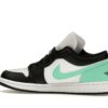 Zapatillas Air Jordan 1 Low de cuero con brillo verde – 553558-131
