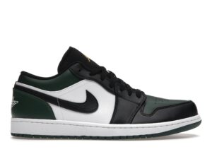 Jordan 1 Low Green Toe - Zapatillas de deporte en verde noble/blanco/negro - 553558-371