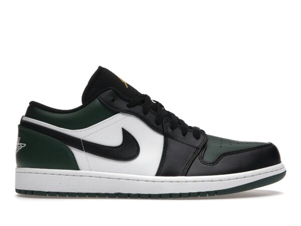 Jordan 1 Low Green Toe - Zapatillas de deporte en verde noble/blanco/negro - 553558-371