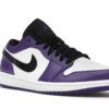 Air Jordan 1 Low Court Morado Blanco (553558-500)