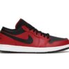 Air Jordan 1 Low Reverse Bred Pebbled Swoosh (553558-605)