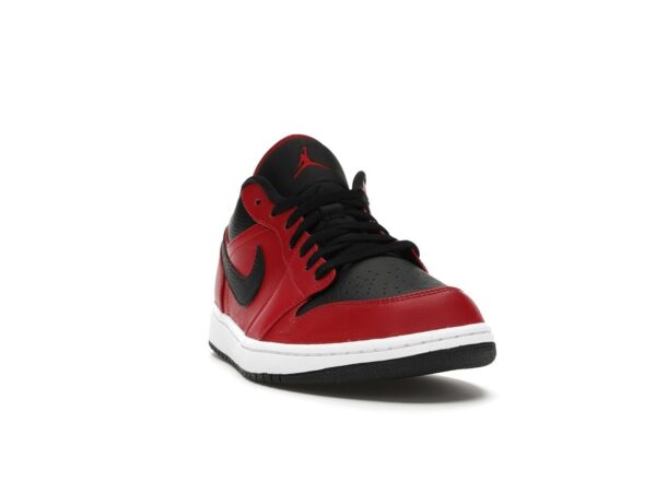 Air Jordan 1 Low Reverse Bred Pebbled Swoosh (553558-605)