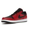 Air Jordan 1 Low Reverse Bred Pebbled Swoosh (553558-605)