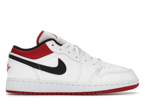 Air Jordan 1 Low Blanco Rojo Gimnasio (GS) – 553560-118