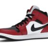 Zapatillas Nike Air Jordan 1 Mid Chicago Toe de piel – Negro/Rojo gimnasio/Blanco – 554724-069