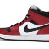 Zapatillas Nike Air Jordan 1 Mid Chicago Toe de piel – Negro/Rojo gimnasio/Blanco – 554724-069