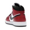 Zapatillas Nike Air Jordan 1 Mid Chicago Toe de piel – Negro/Rojo gimnasio/Blanco – 554724-069