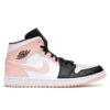 Air Jordan 1 Mid Naranja Ártico con puntera negra – 554724-133