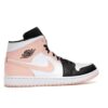 Air Jordan 1 Mid Naranja Ártico con puntera negra – 554724-133