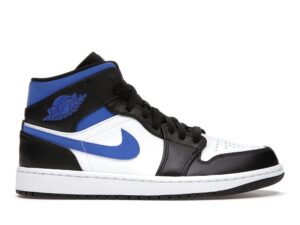 Jordan 1 Mid Blanco Negro Azul Racer (554724-140)