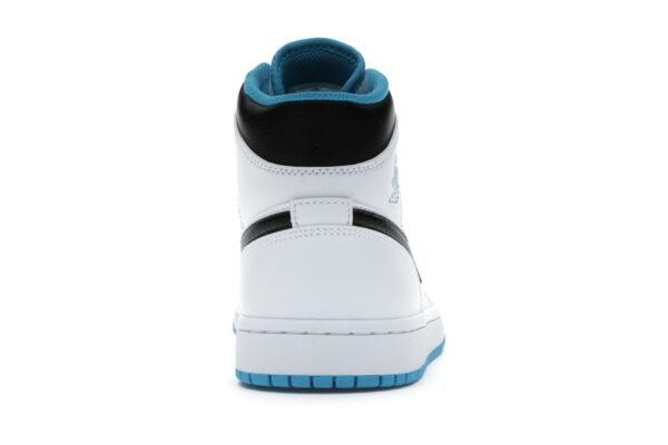 Jordan 1 Mid Laser Blue (554724-141) – Inspirado en los Charlotte Hornets