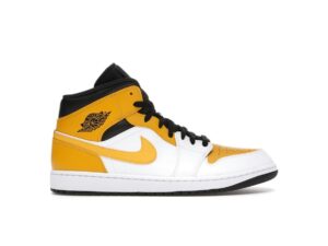 Zapatillas Air Jordan 1 Mid University Gold White Black 554724-170