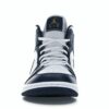 Air Jordan 1 Mid Blanco Metalizado Dorado Obsidiana – 554724-174