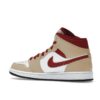 Air Jordan 1 Mid Light Curry Cardinal 554724-201