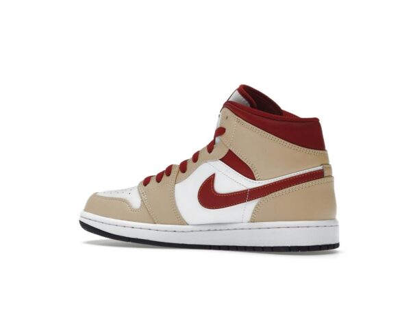 Air Jordan 1 Mid Light Curry Cardinal 554724-201