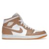 Jordan 1 Mid Tan Gum - Cuero blanco - 554724-271