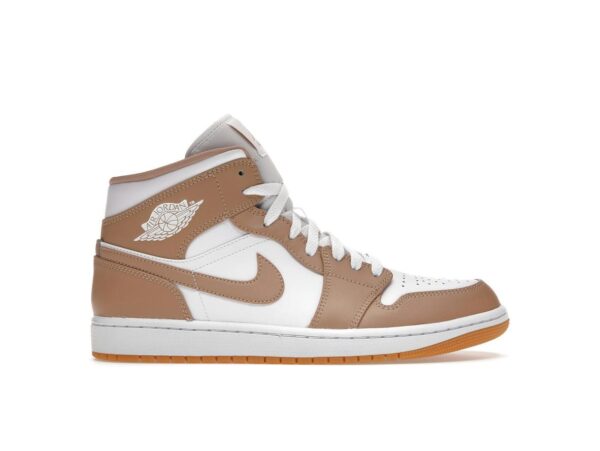 Jordan 1 Mid Tan Gum - Cuero blanco - 554724-271