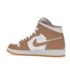 Jordan 1 Mid Tan Gum - Cuero blanco - 554724-271