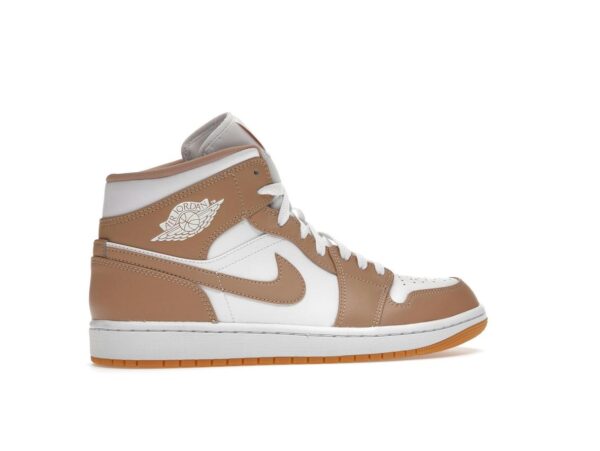 Jordan 1 Mid Tan Gum - Cuero blanco - 554724-271