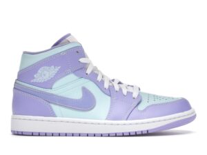 Air Jordan 1 Mid Morado Aqua (554724-500)