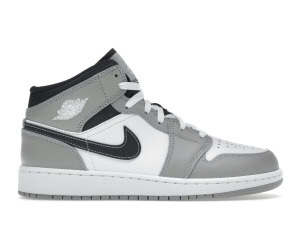 Jordan 1 Mid Gris Ahumado Claro (GS) – 554725-078