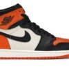 Air Jordan 1 Retro Shattered Backboard (555088-005) – Negro/Vela/Estrella de mar – Cuero abatanado
