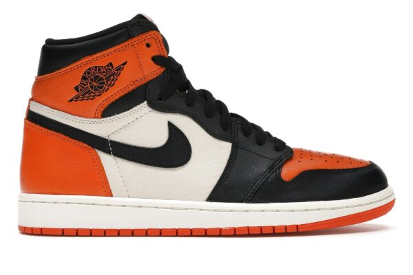 Air Jordan 1 Retro Shattered Backboard (555088-005) – Negro/Vela/Estrella de mar – Cuero abatanado